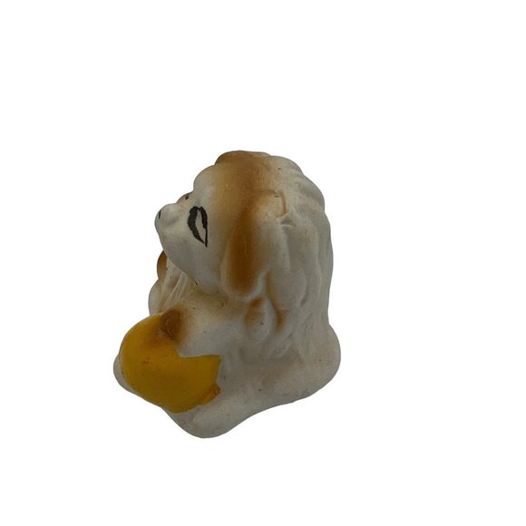 Ceramic Dog Figurine Bisque 2" Tall Miniature Collectible - Picture 2 of 5